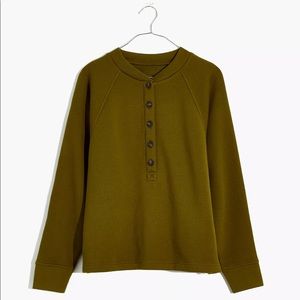 Madewell MWL Betterterry Henley Sweatshirt